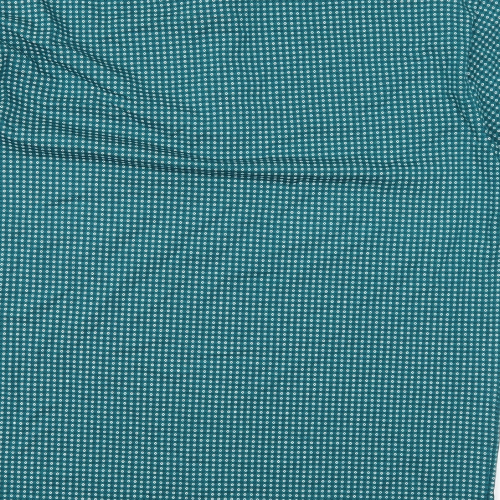 Tommy Hilfiger Mens Blue Geometric   Polo Size 3XL