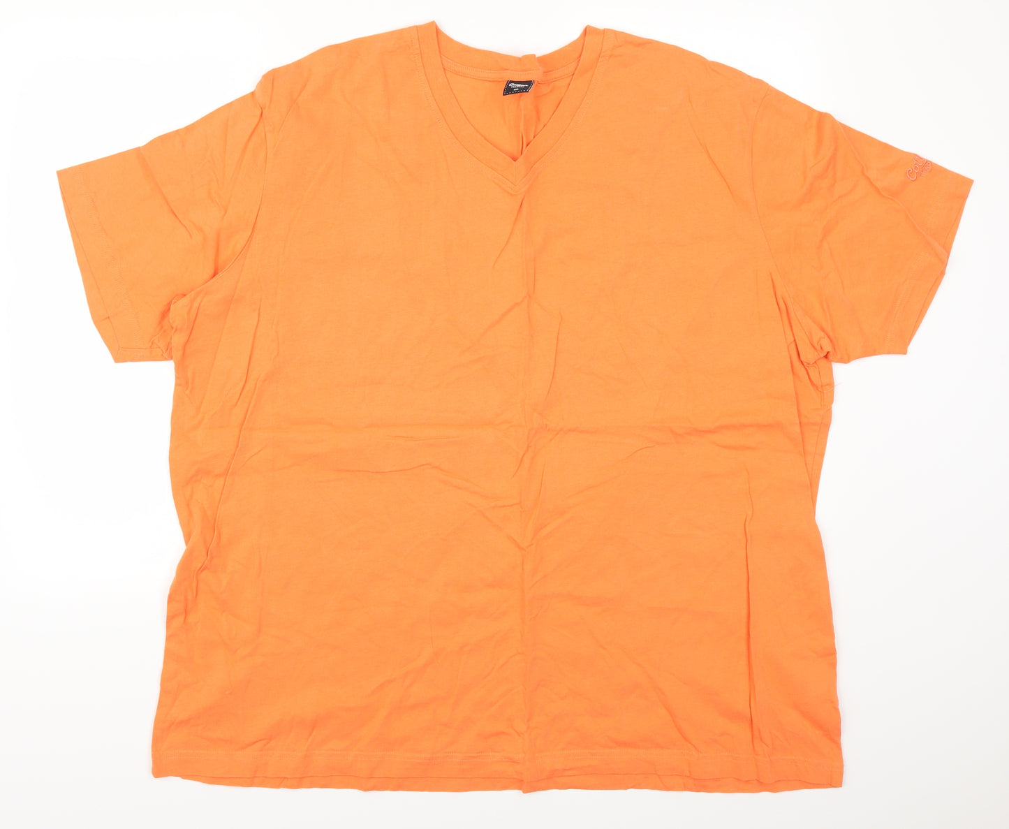 Cotton Traders Mens Orange    T-Shirt Size 4XL
