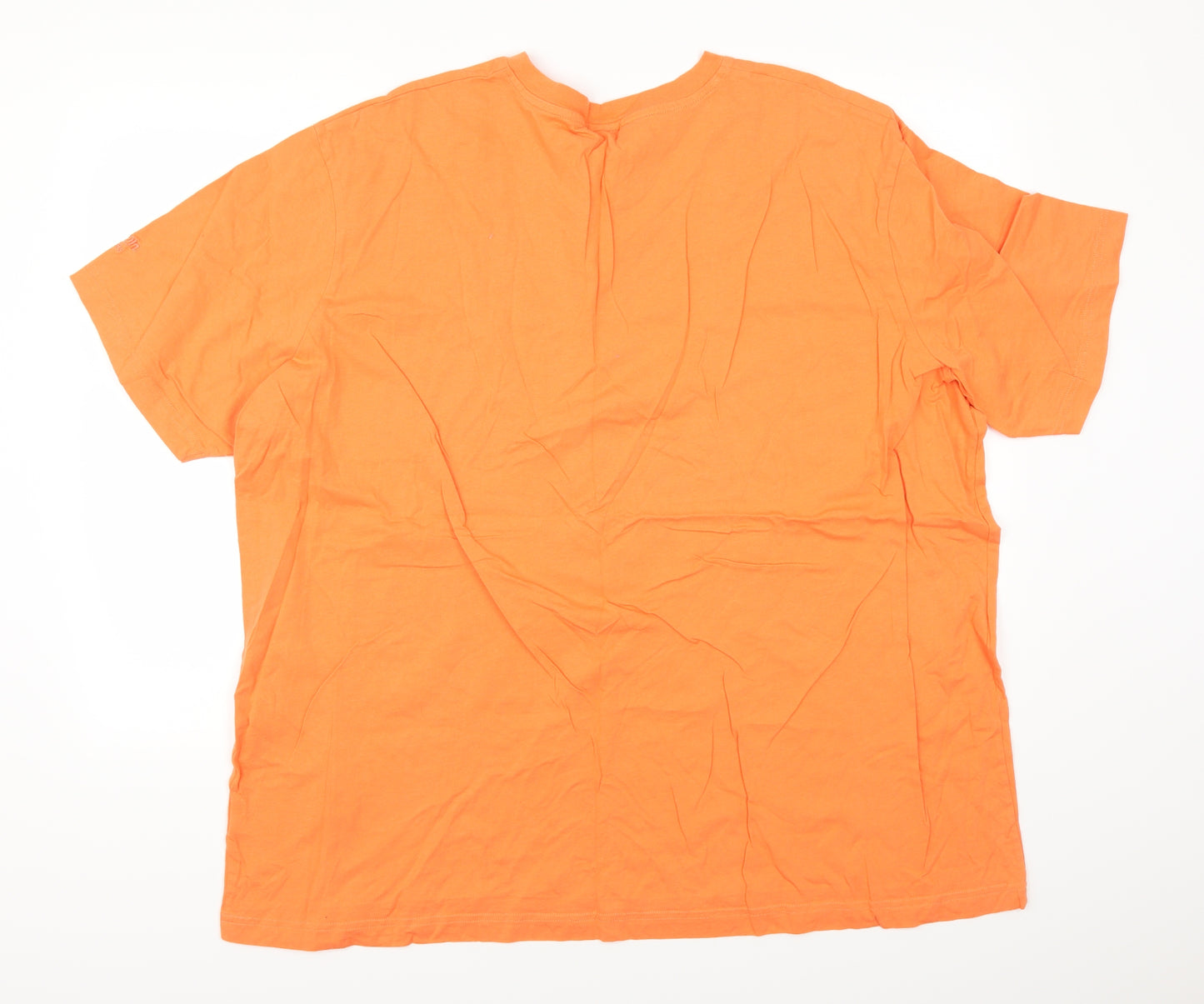 Cotton Traders Mens Orange    T-Shirt Size 4XL