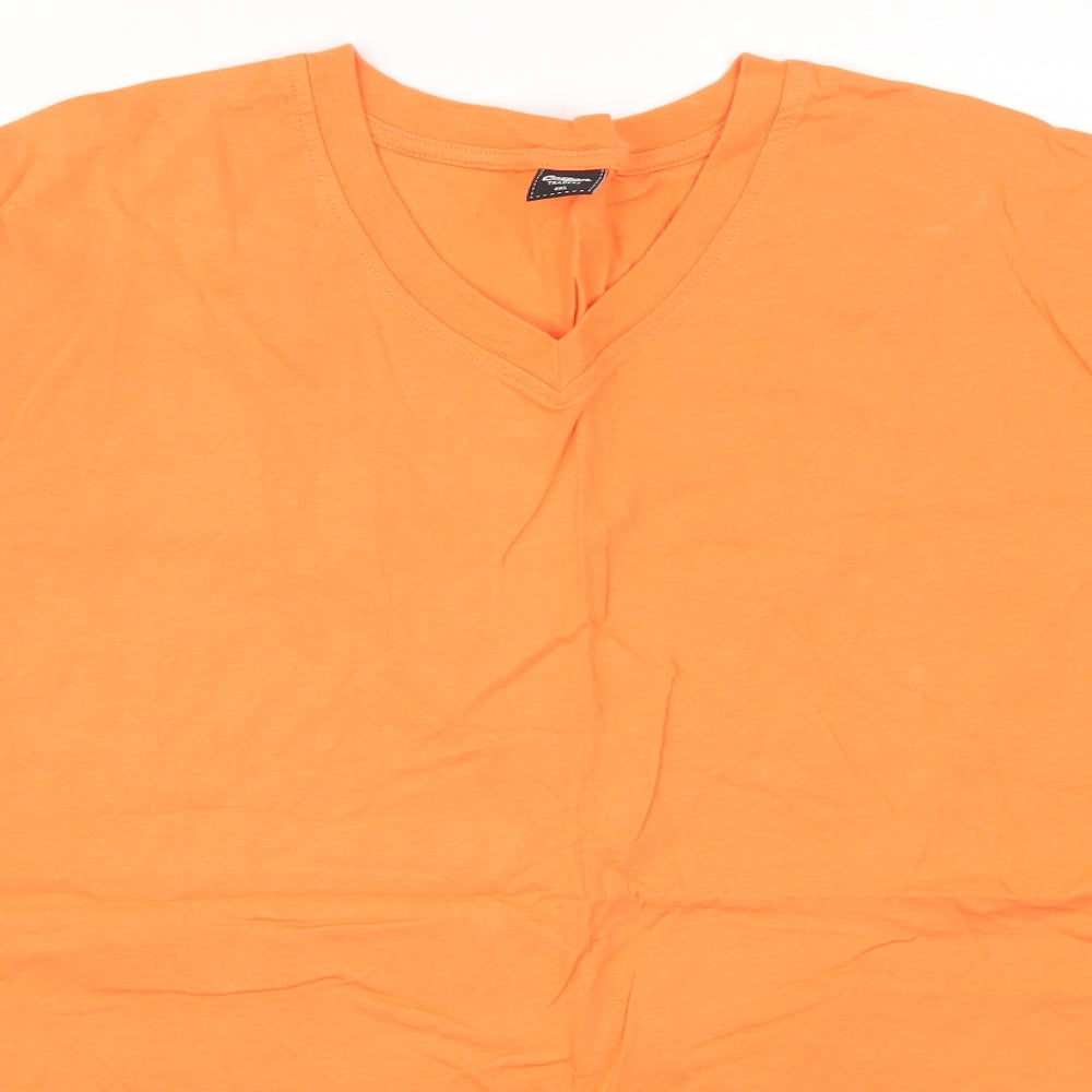 Cotton Traders Mens Orange    T-Shirt Size 4XL