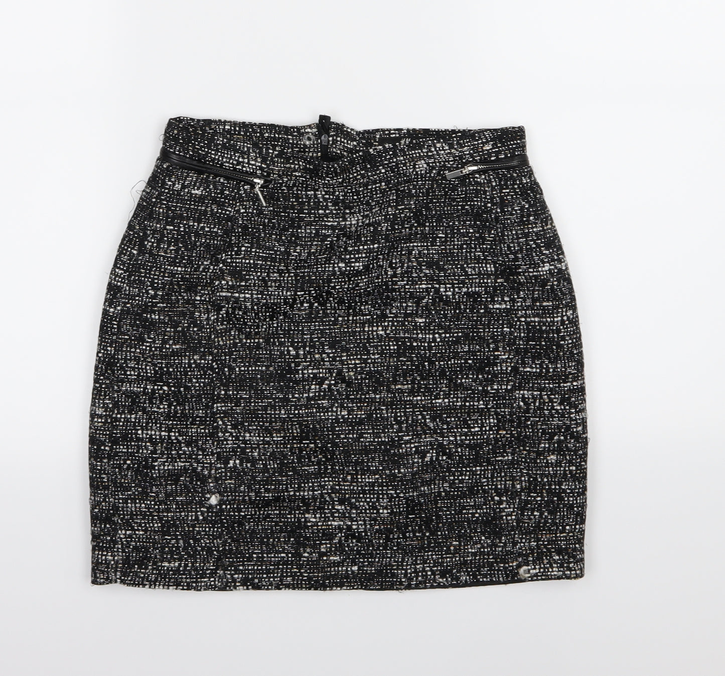 H&M Womens Grey  Knit A-Line Skirt Size 6