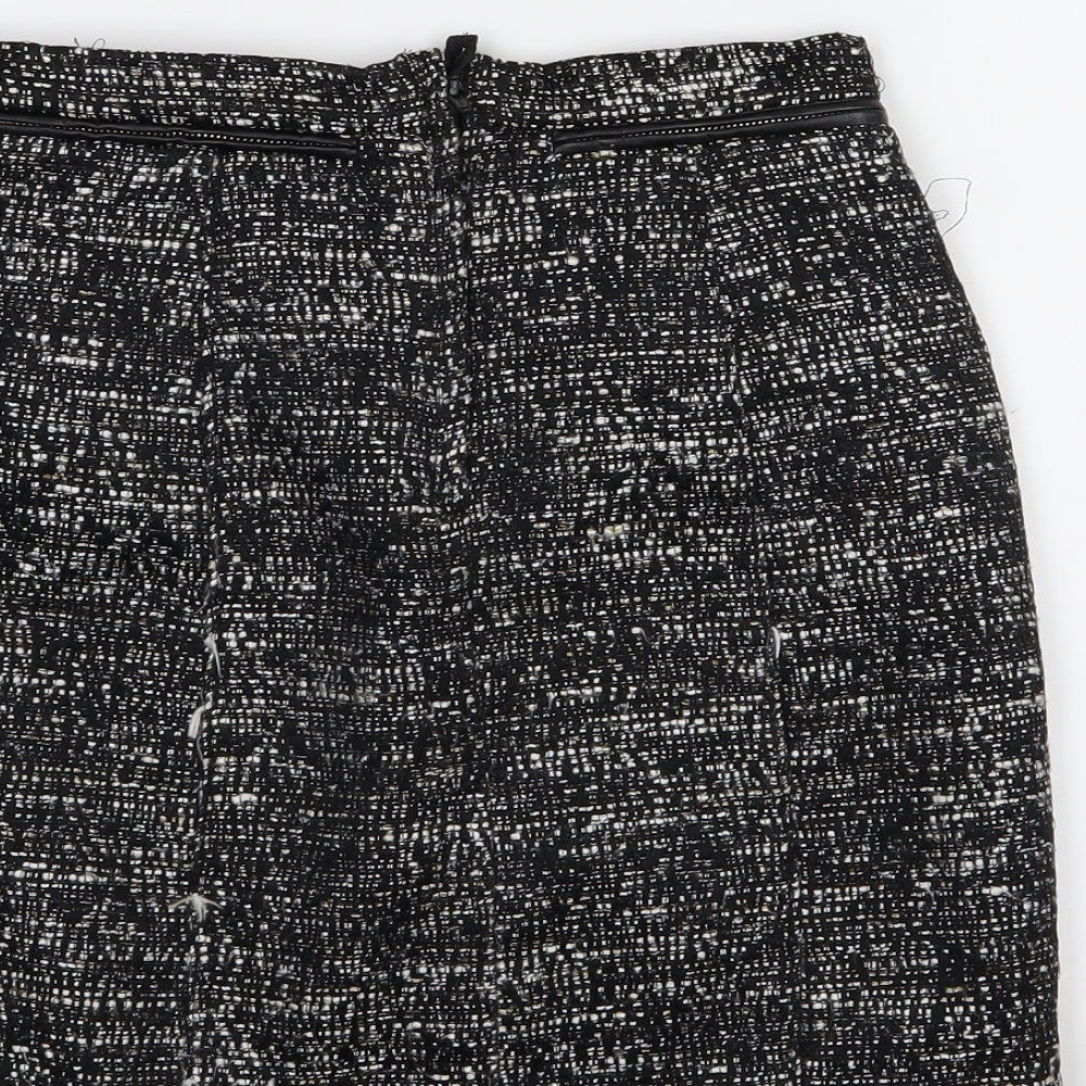 H&M Womens Grey  Knit A-Line Skirt Size 6