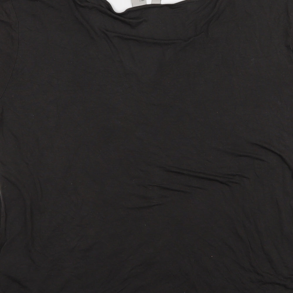 Divided by H&M Womens Grey  Jersey Basic T-Shirt Size S  - Oversized