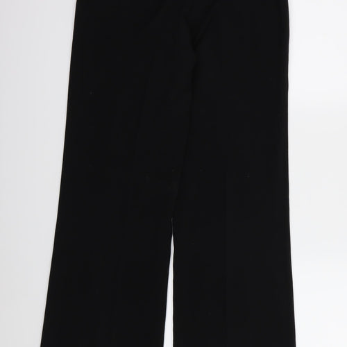 Debenhams Womens Black  Rayon Trousers  Size 10 L32 in