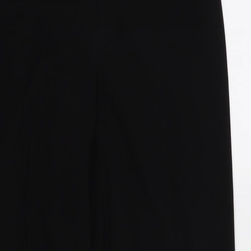 Debenhams Womens Black  Rayon Trousers  Size 10 L32 in