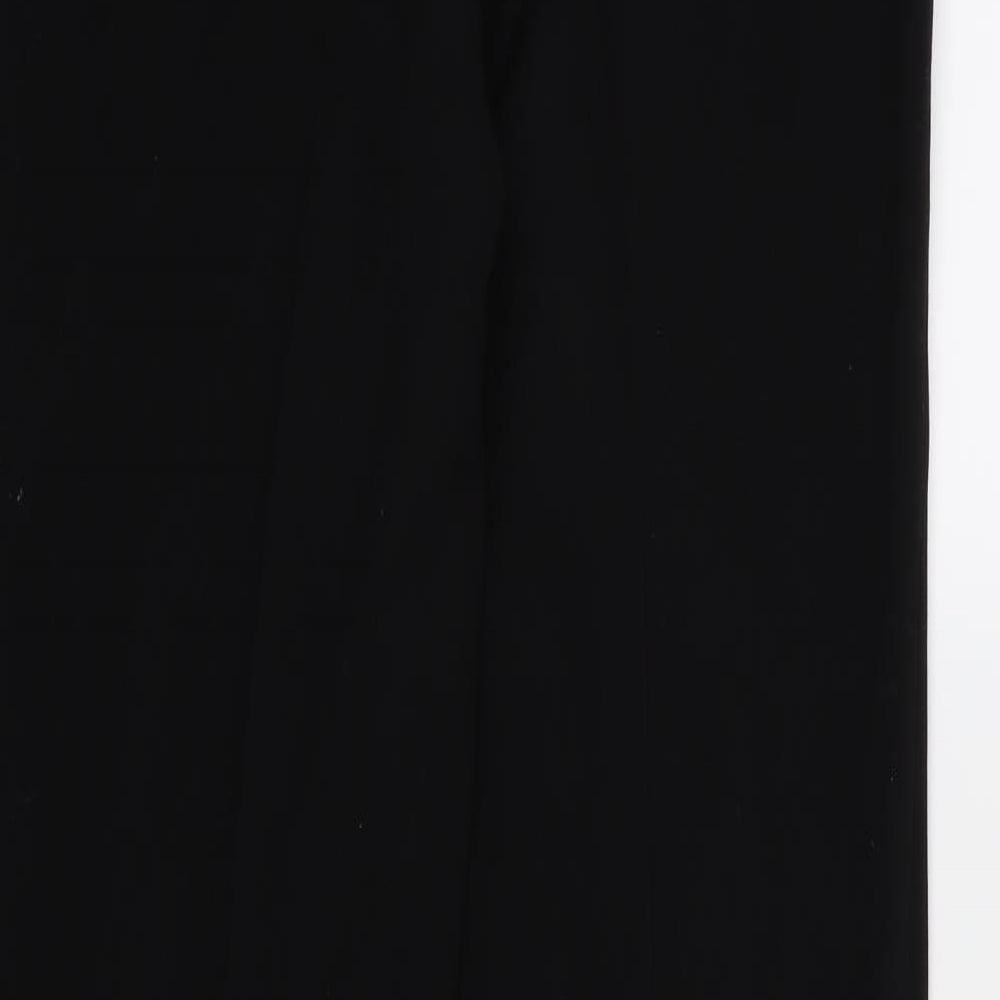 Debenhams Womens Black  Rayon Trousers  Size 10 L32 in