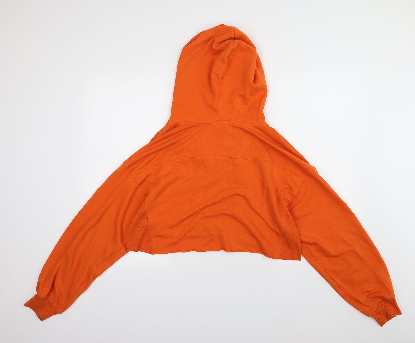 Divided by H&M Womens Orange  Jersey Pullover Hoodie Size M  - Cropped oversized