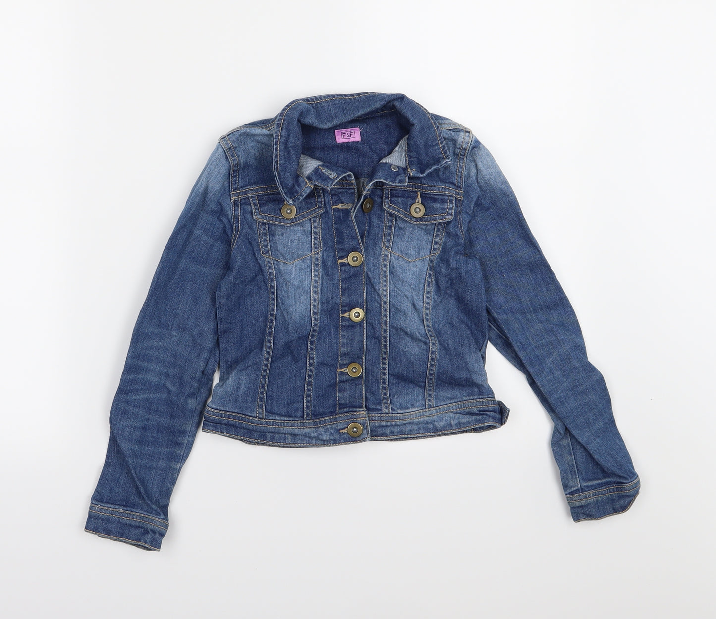 F&F Girls Blue   Jacket  Size 7-8 Years
