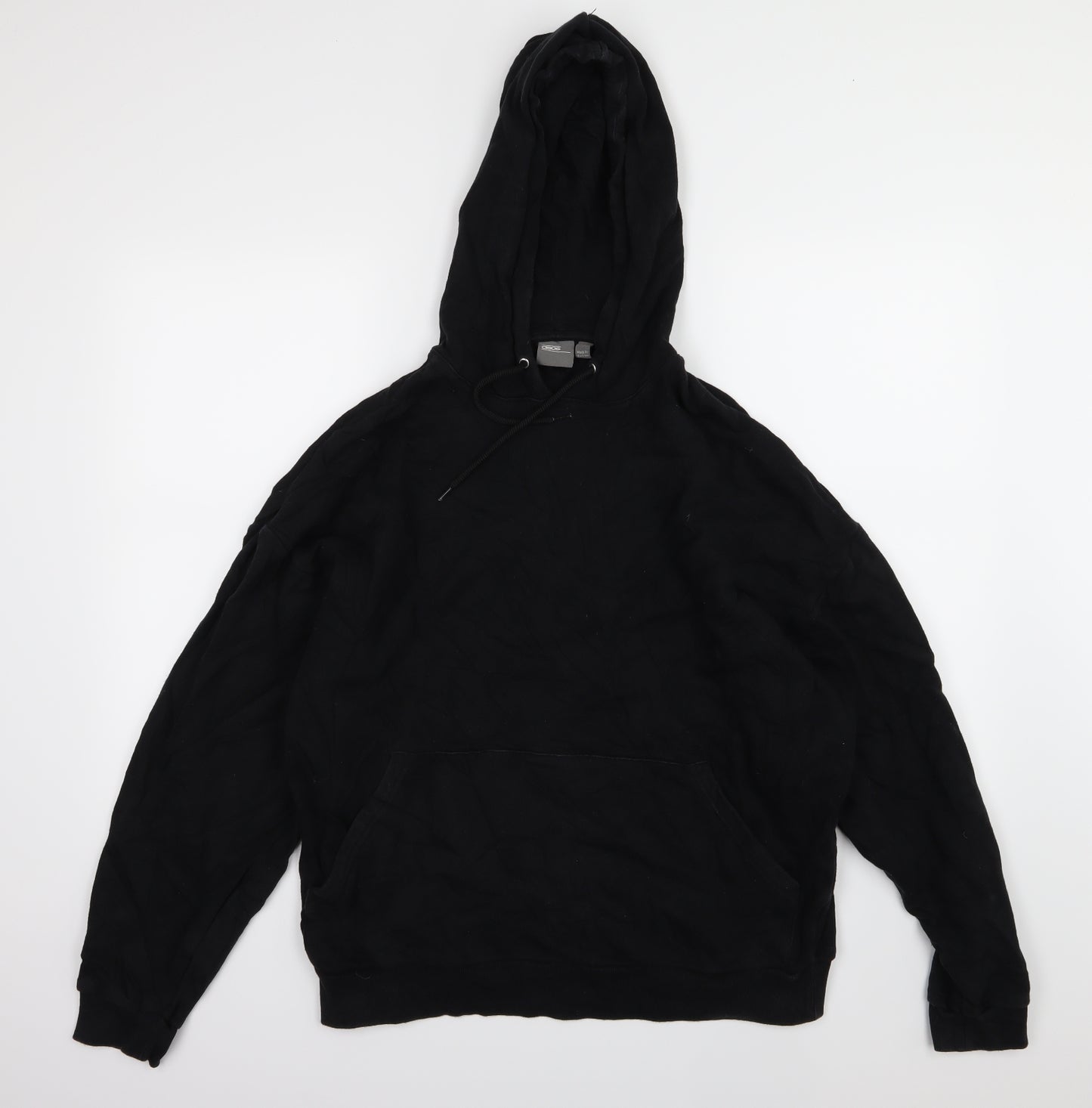ASOS Mens Black  Jersey Pullover Hoodie Size S