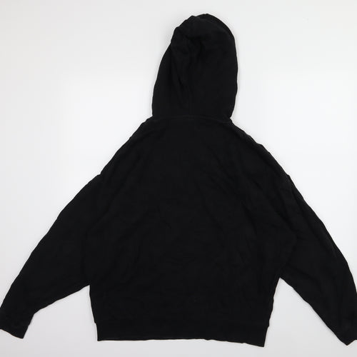 ASOS Mens Black  Jersey Pullover Hoodie Size S