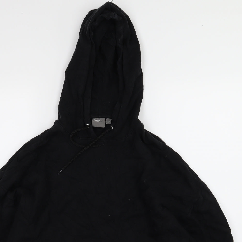 ASOS Mens Black  Jersey Pullover Hoodie Size S