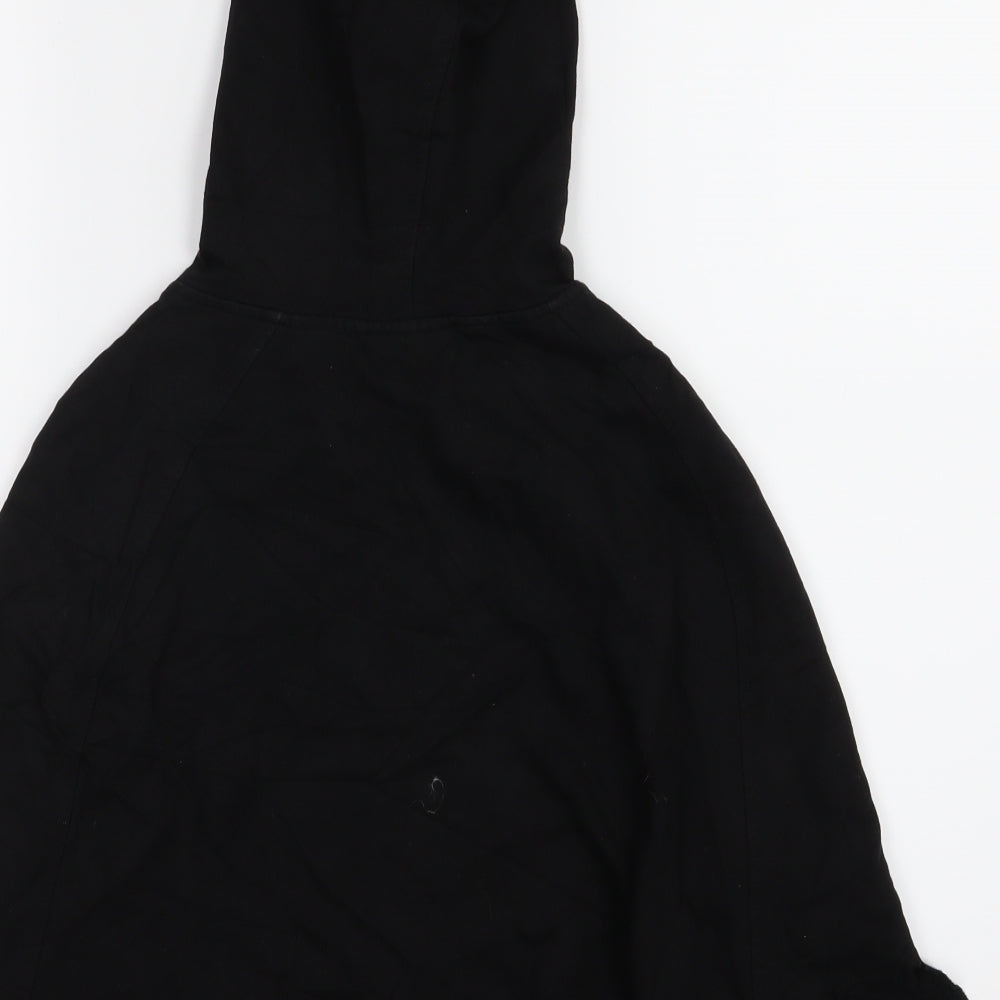 People's Market Womens Black  Jersey Full Zip Hoodie Size S  - Cropped
