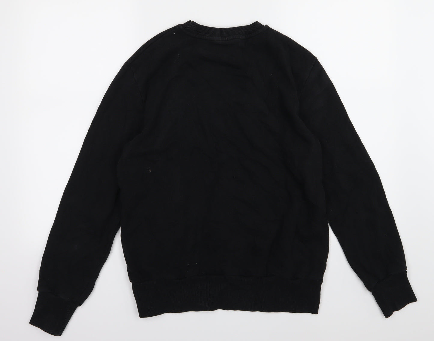 Primark Mens Black Striped Jersey Pullover Sweatshirt Size M  - NASA