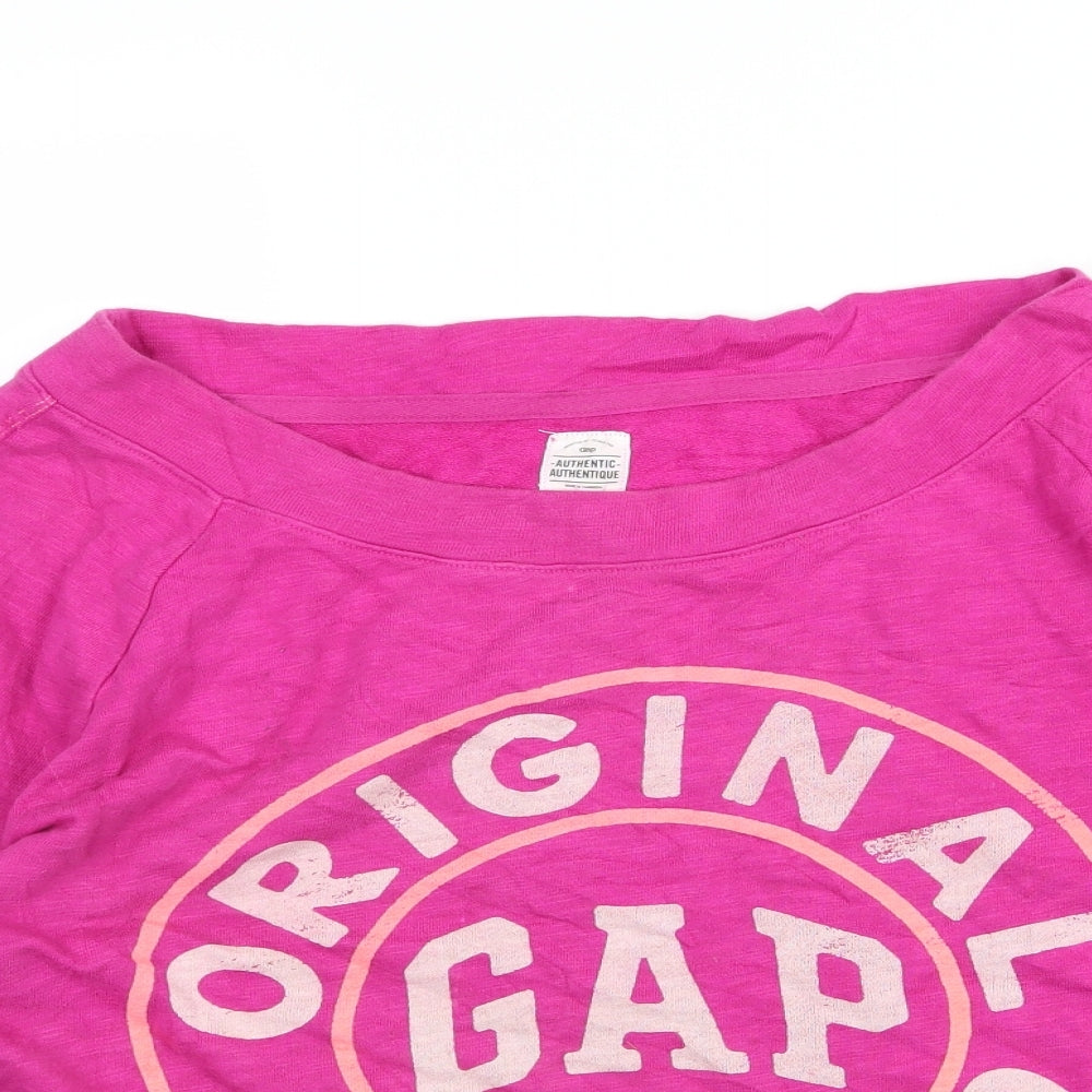 Gap Womens Purple  Jersey Pullover Sweatshirt Size M