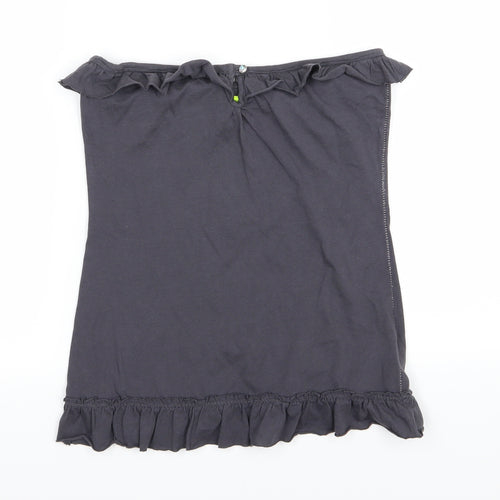 River Island Womens Grey  Jersey Basic T-Shirt Size 8