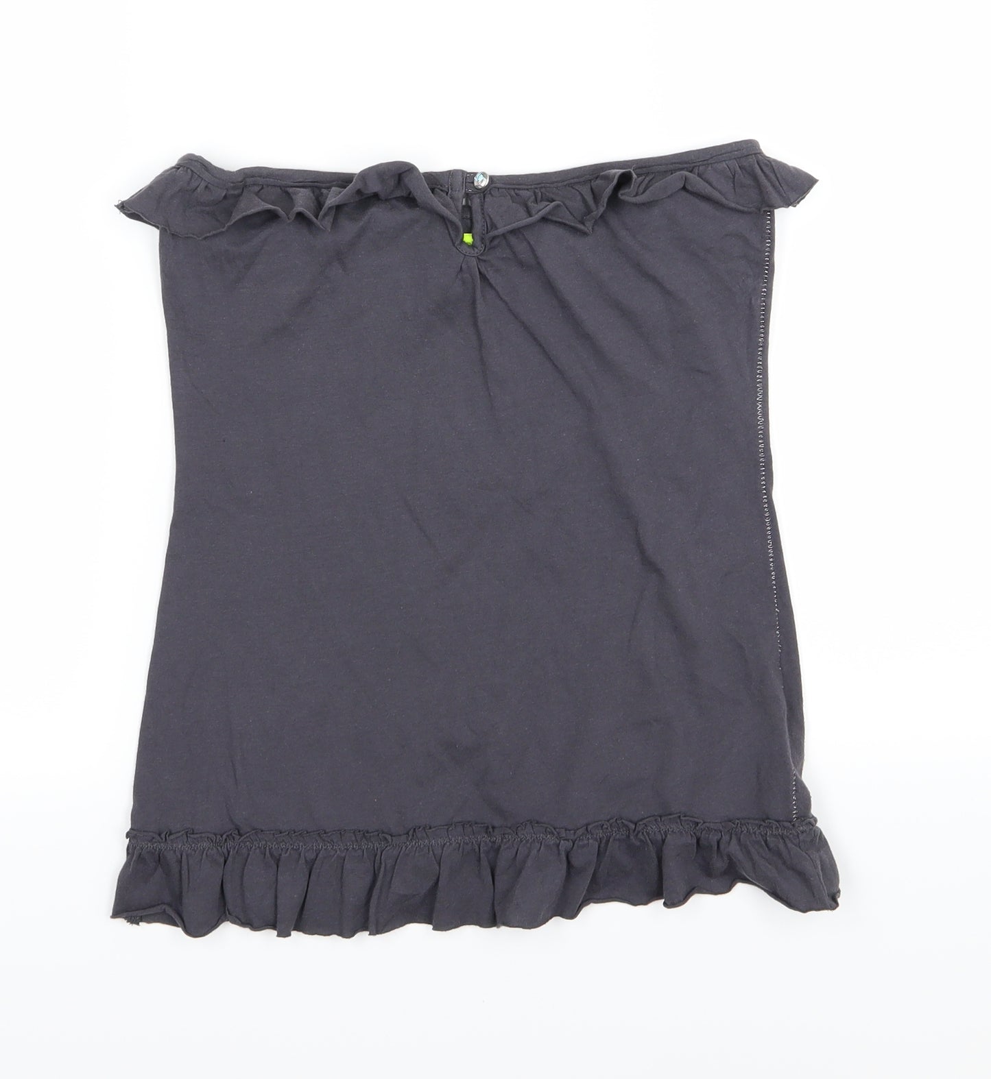 River Island Womens Grey  Jersey Basic T-Shirt Size 8
