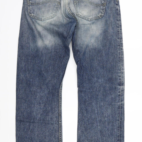 Lee Mens Blue  Denim Straight Jeans Size 32 L30 in