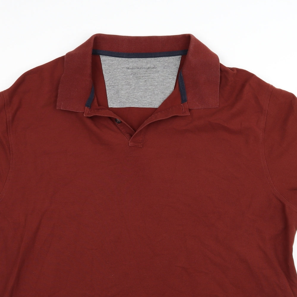 Marks and Spencer Mens Brown    Polo Size 2XL