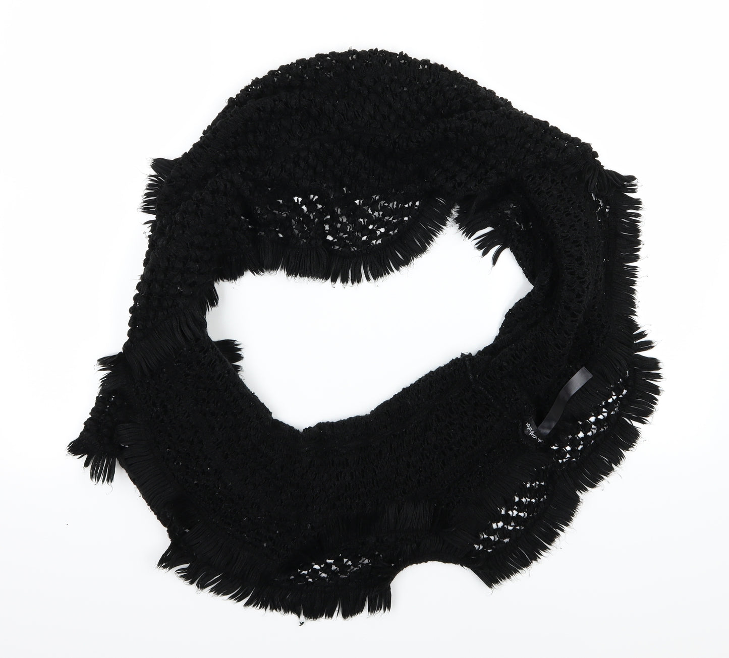 Miss Selfridge Womens Black  Knit  Scarf   - Snood
