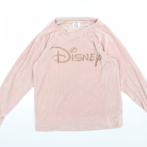Primark Womens Pink  Fleece Top Pyjama Top Size S  - Disney
