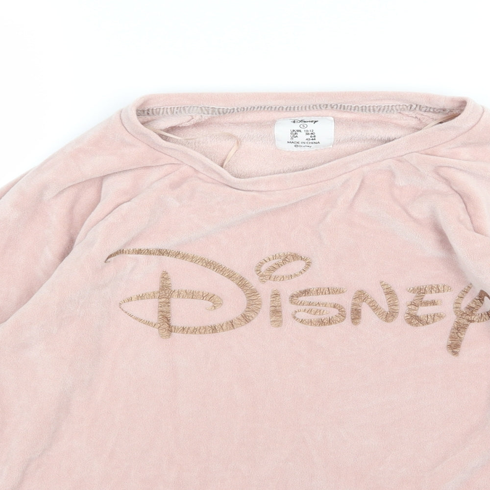 Primark Womens Pink  Fleece Top Pyjama Top Size S  - Disney