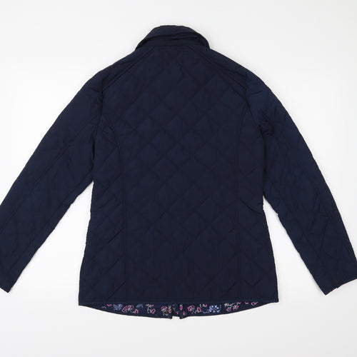 Papaya Womens Blue   Quilted Jacket Size 10