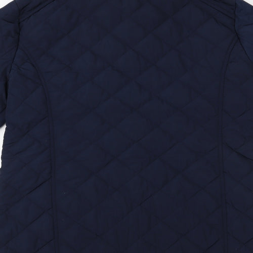 Papaya Womens Blue   Quilted Jacket Size 10