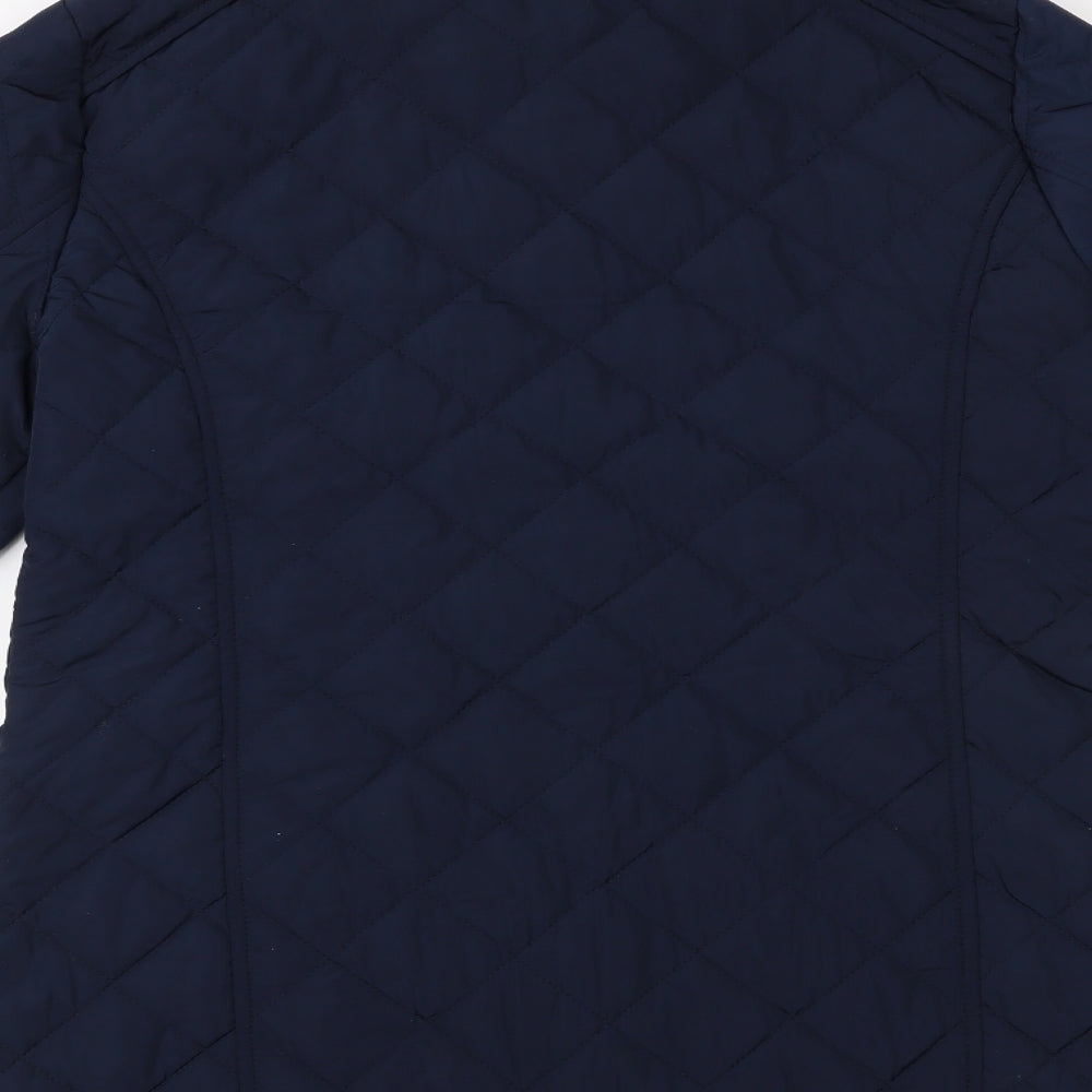 Papaya Womens Blue   Quilted Jacket Size 10