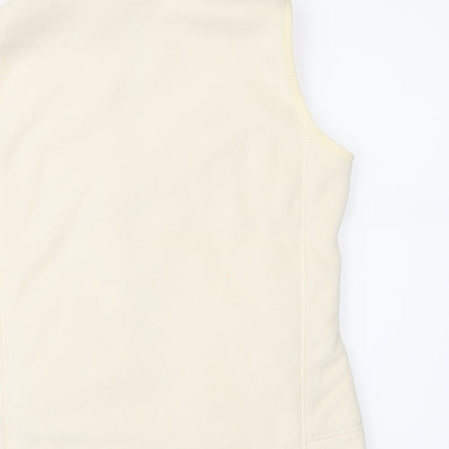 Marks and Spencer Womens Ivory  Fleece Gilet Waistcoat Size 12