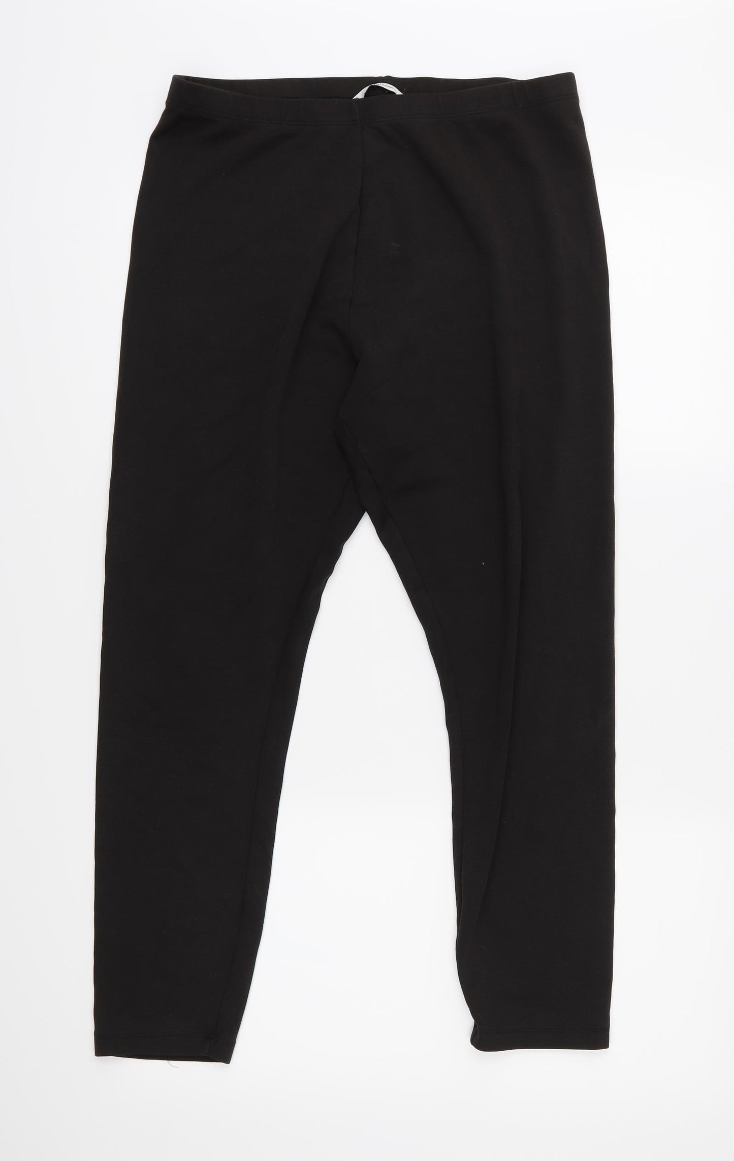 TU Womens Black  Jersey Cropped Leggings Size 20 L25 in