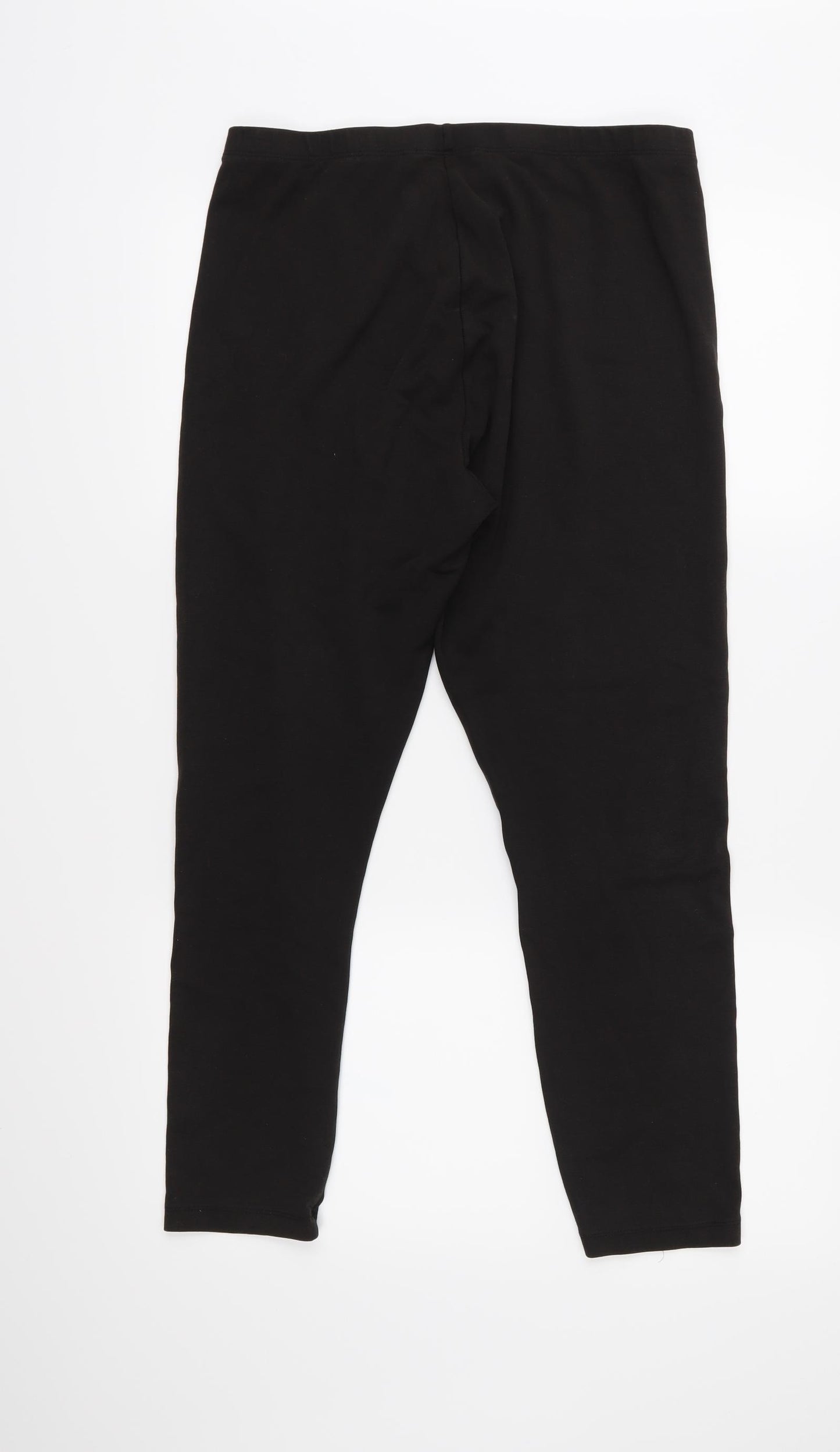 TU Womens Black  Jersey Cropped Leggings Size 20 L25 in