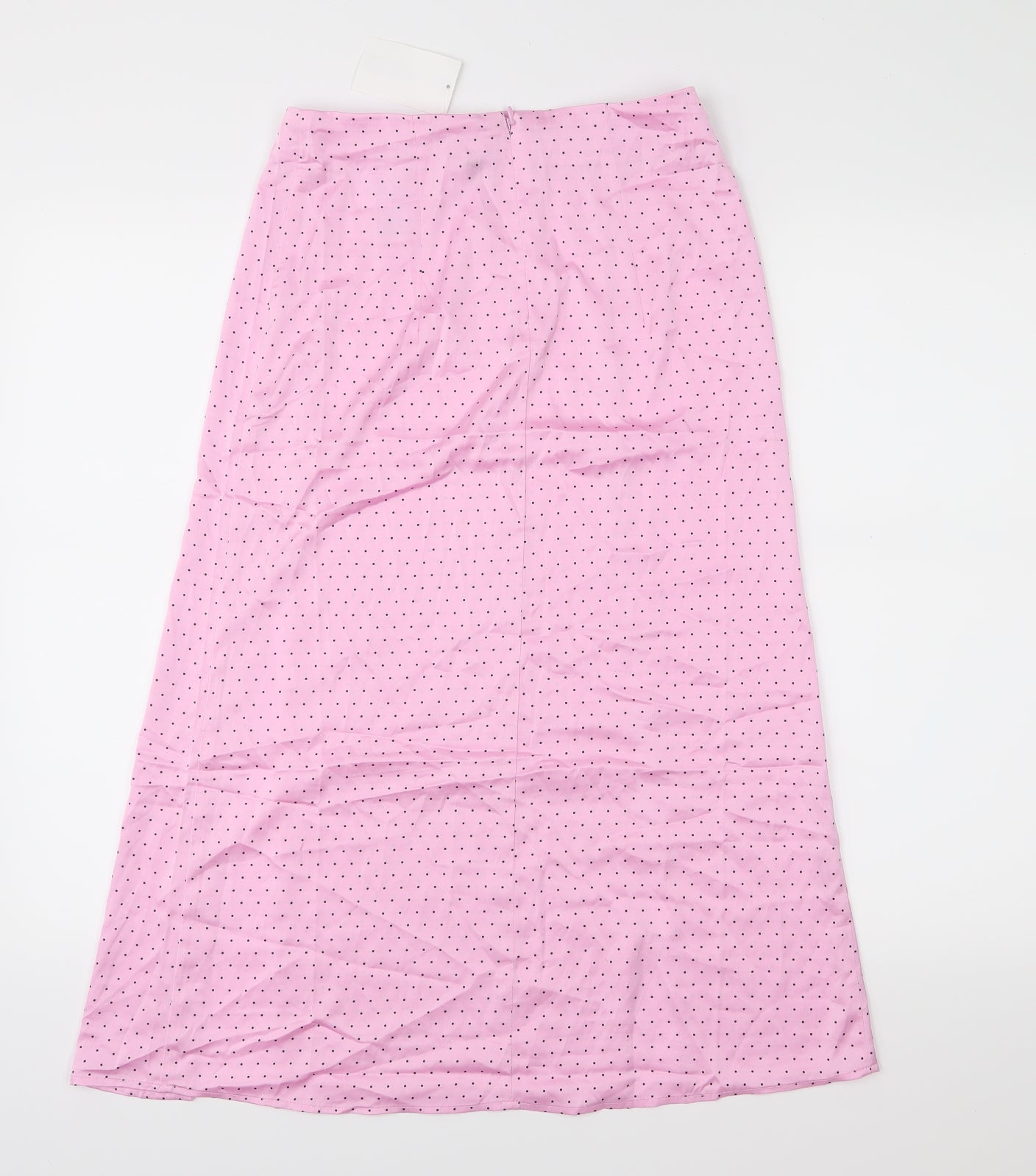 Divided Womens Pink Polka Dot  A-Line Skirt Size 8