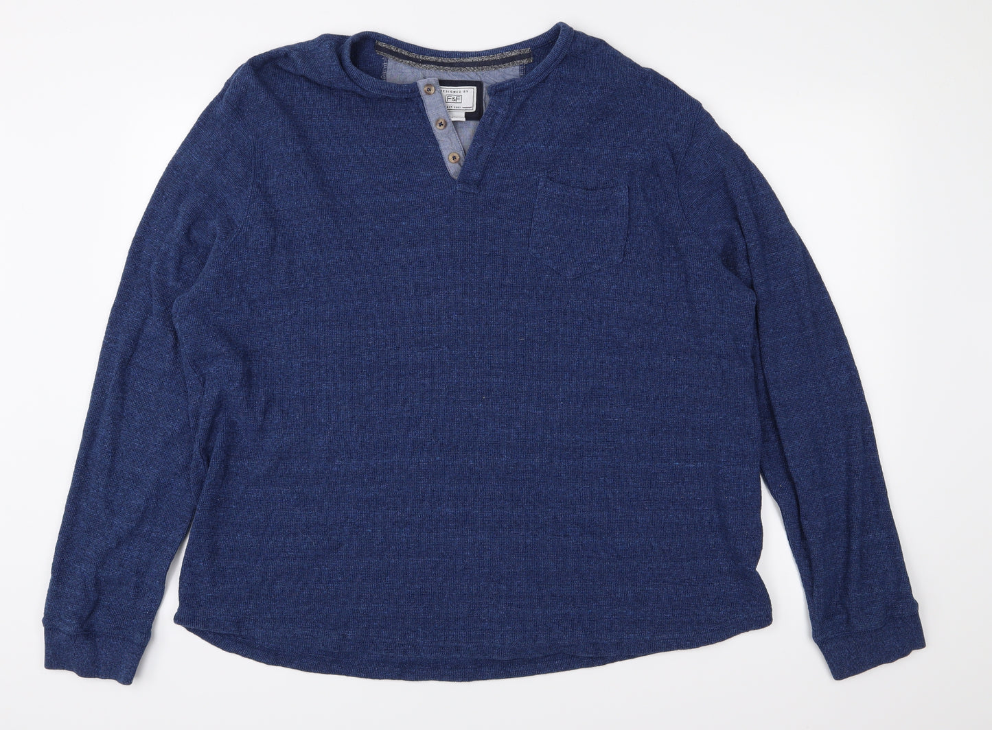 F&F Mens Blue    Polo Size 2XL