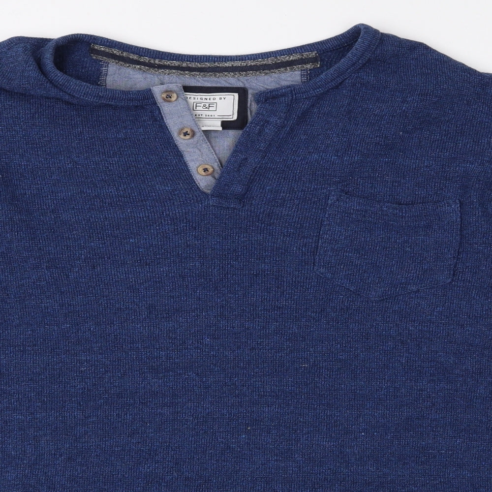 F&F Mens Blue    Polo Size 2XL