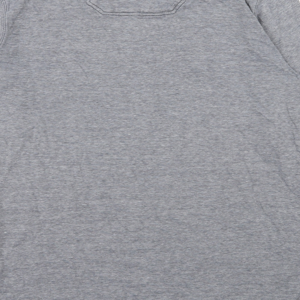 Fat Face Mens Blue Striped Jersey  T-Shirt Size M