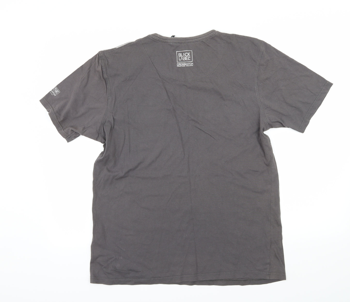 Cross Hatch Mens Grey  Jersey  T-Shirt Size XL