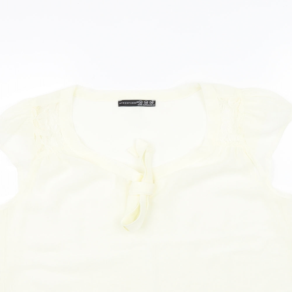 Atmosphere Womens Ivory   Basic Blouse Size 12