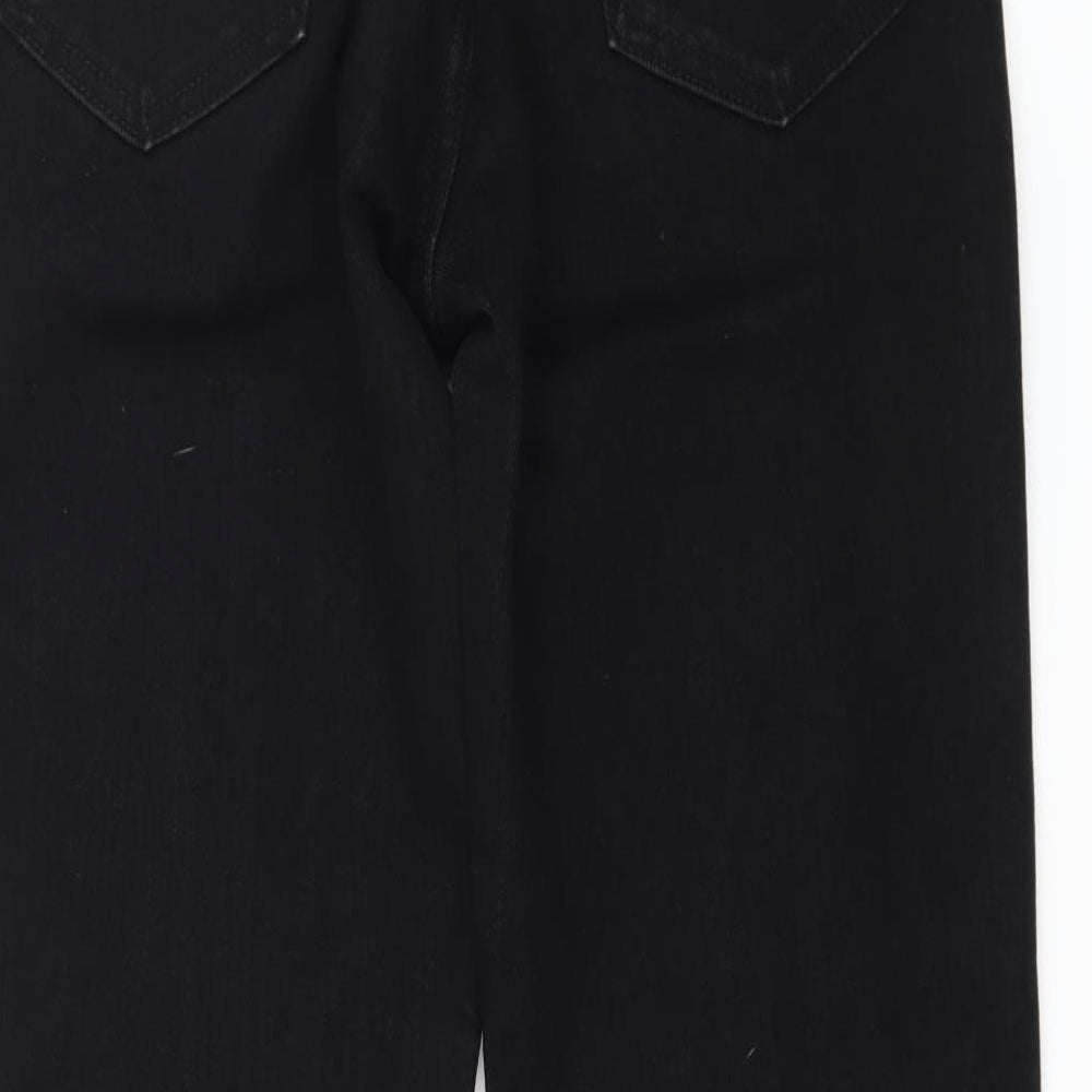 Wrangler Mens Black  Denim Straight Jeans Size 30 L30 in