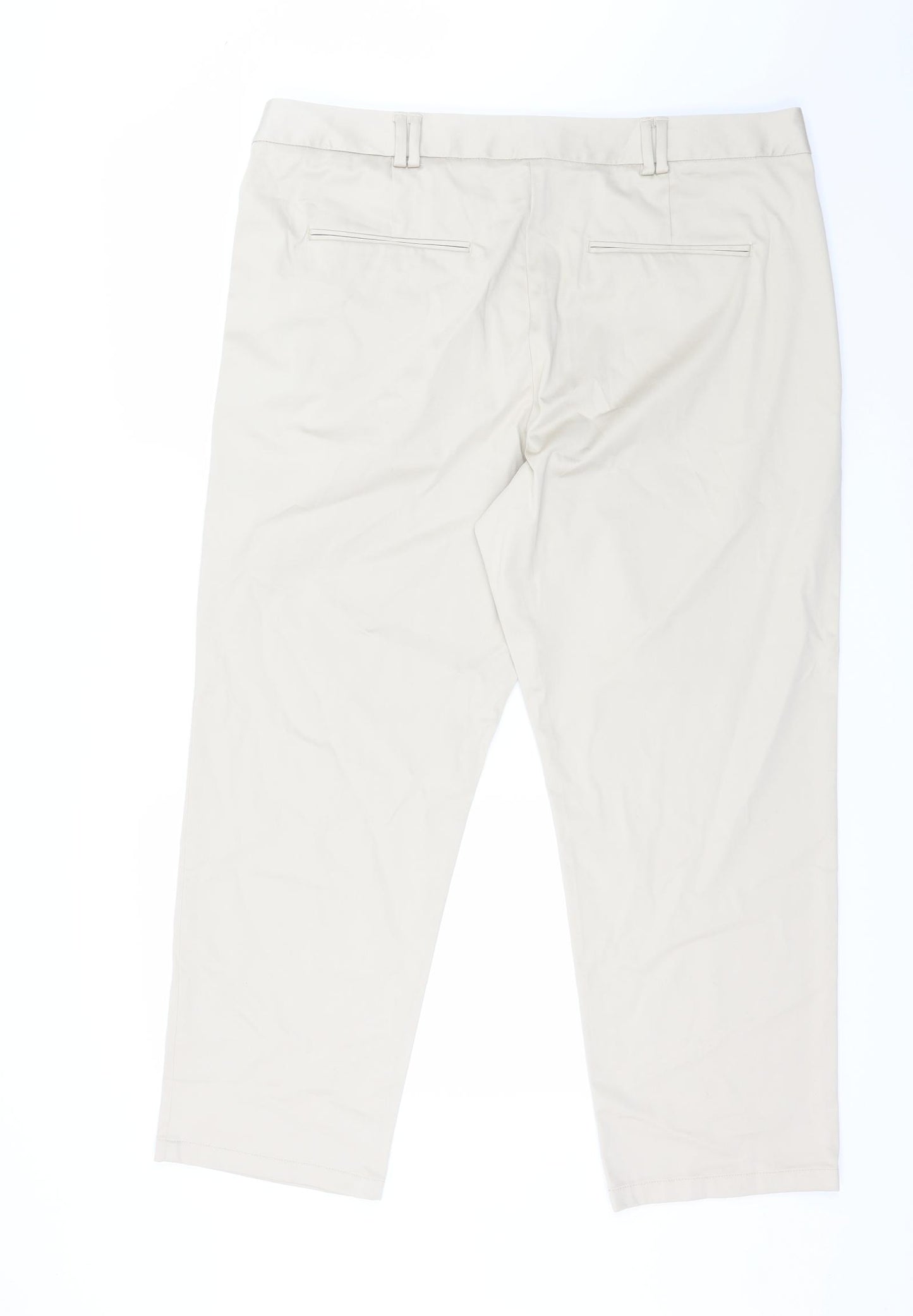 Marks and Spencer Womens Ivory   Trousers  Size 18 L27 in