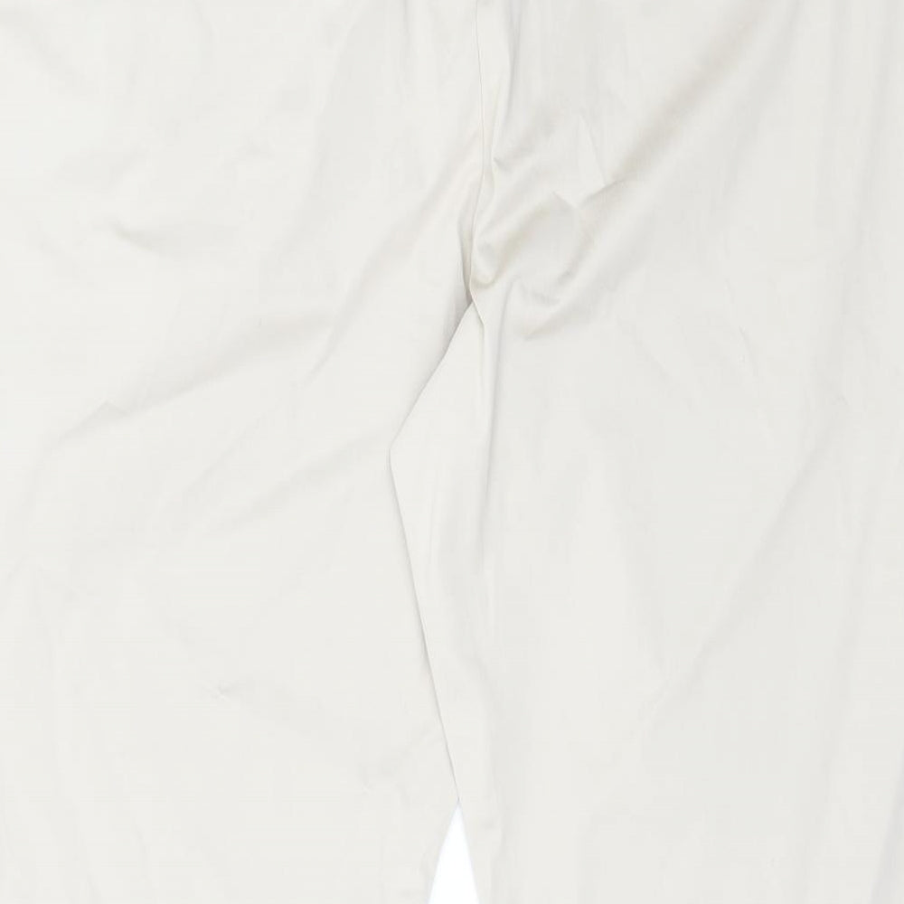 Marks and Spencer Womens Ivory   Trousers  Size 18 L27 in