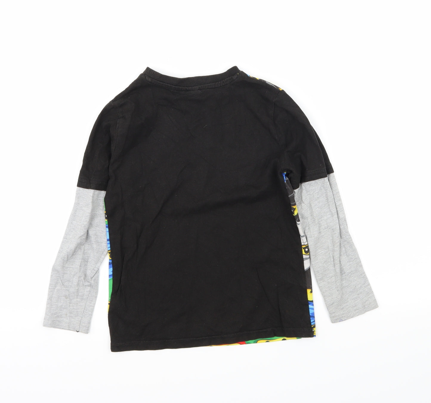 Rebel Boys Multicoloured Geometric Jersey Basic T-Shirt Size 6-7 Years  - Lego Ninja