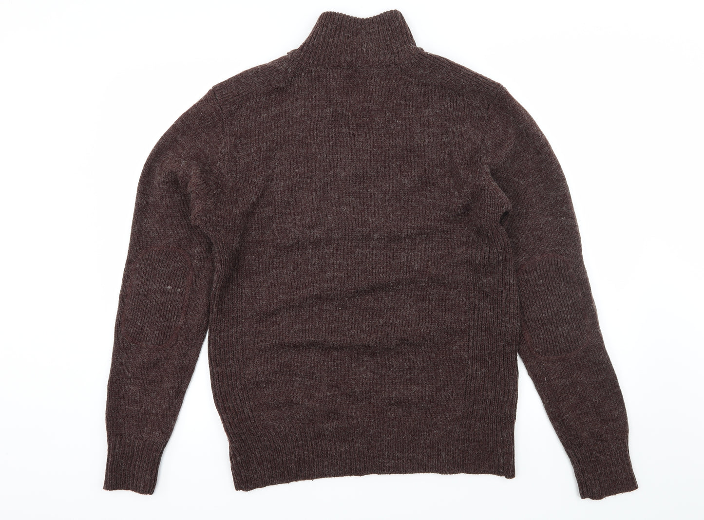 Brave Soul Mens Brown  Knit Pullover Jumper Size L