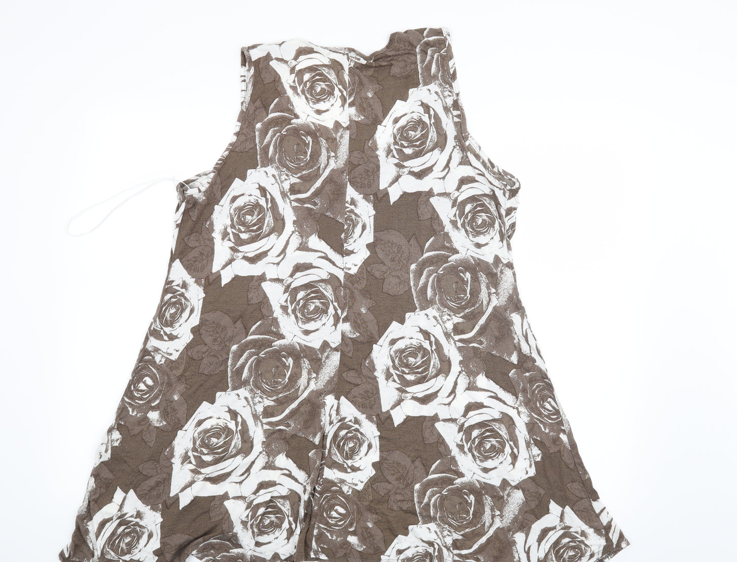 Wallis Womens Brown Floral  Basic T-Shirt Size XL