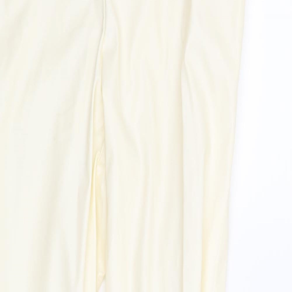 Pretty Little Thing Womens Beige   Trousers  Size 10 L29 in
