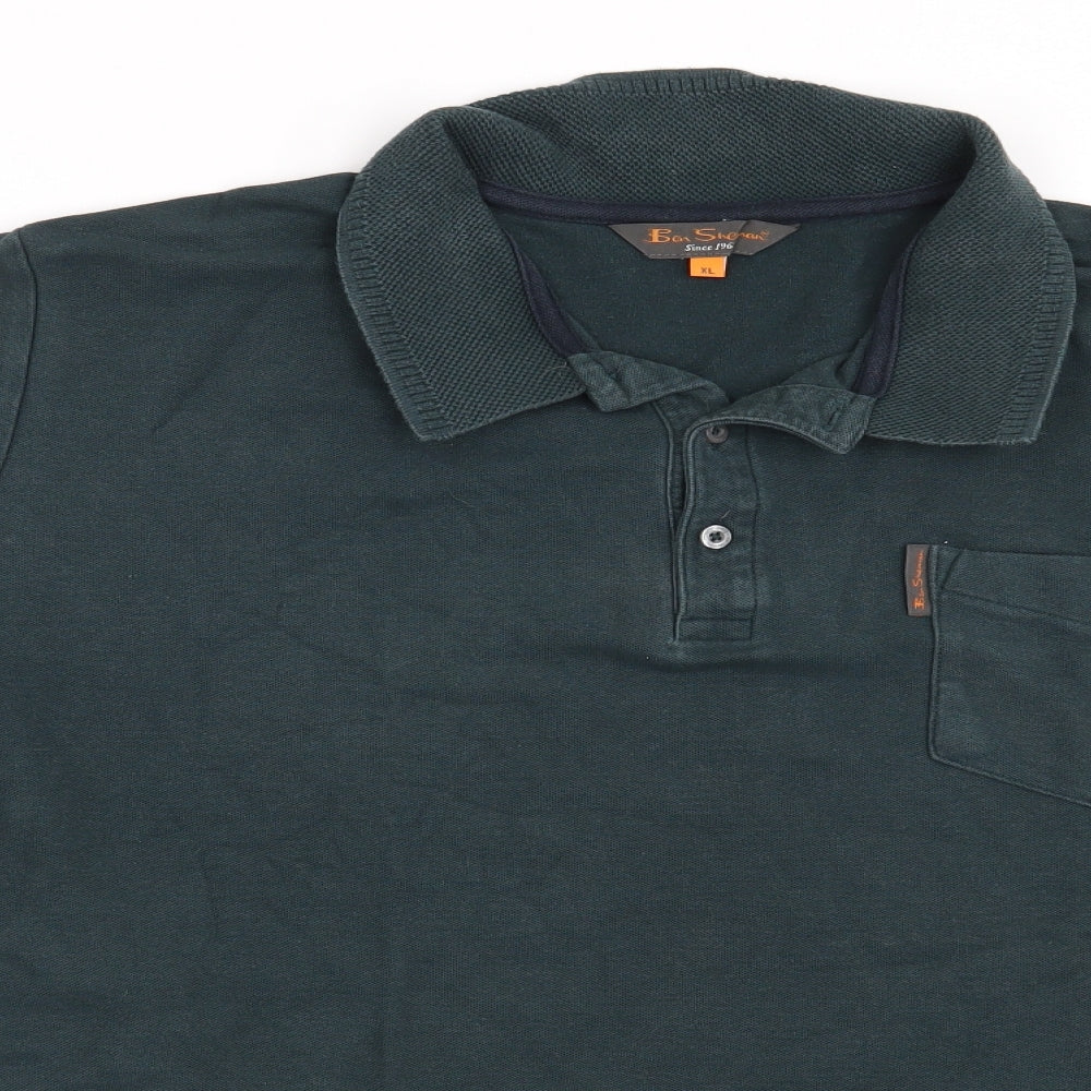 Ben Sherman Mens Green    Polo Size XL