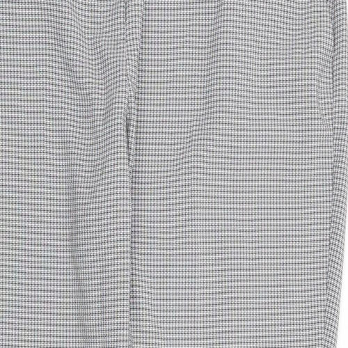 Dorothy Perkins Womens Black Check  Trousers  Size 16 L27 in