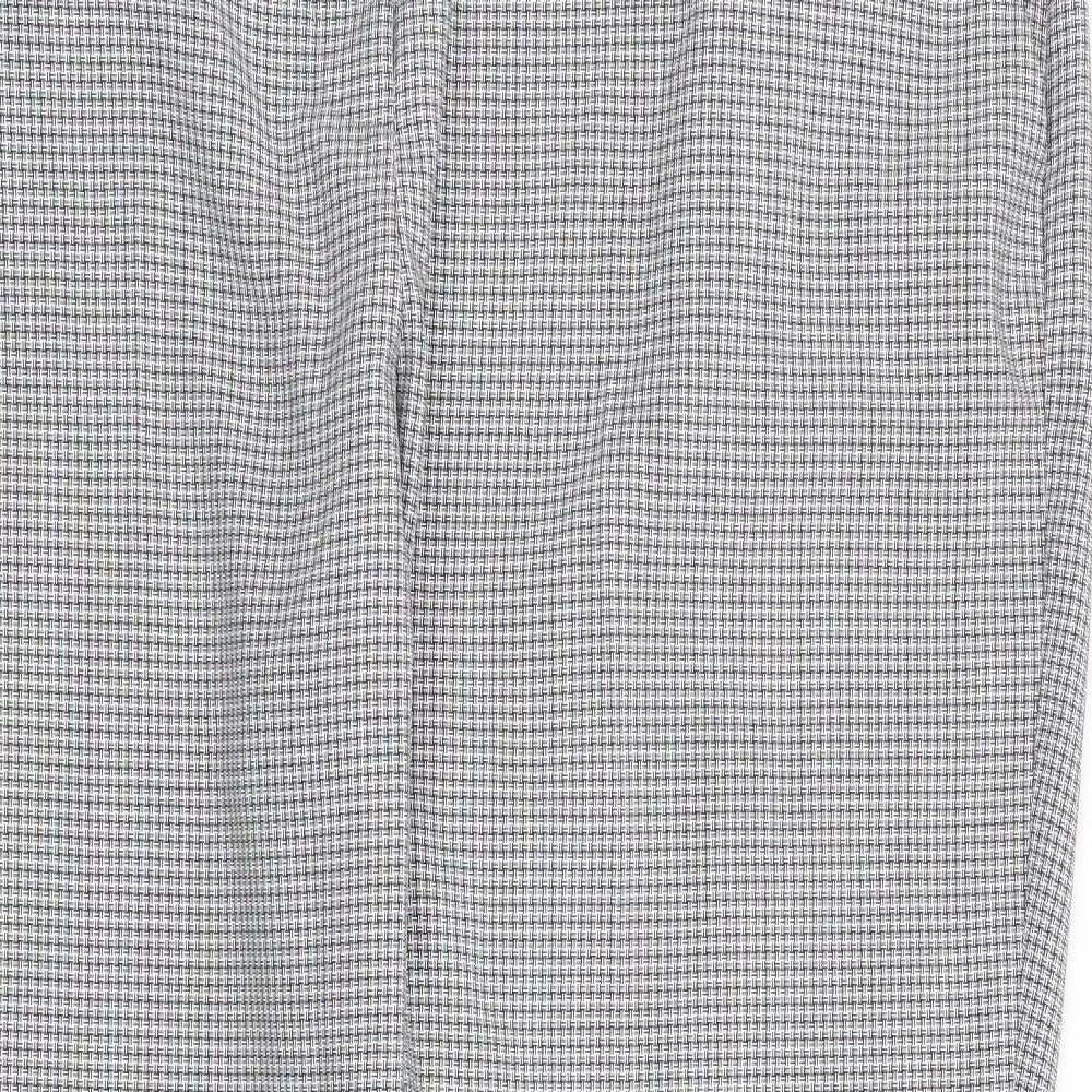Dorothy Perkins Womens Black Check  Trousers  Size 16 L27 in