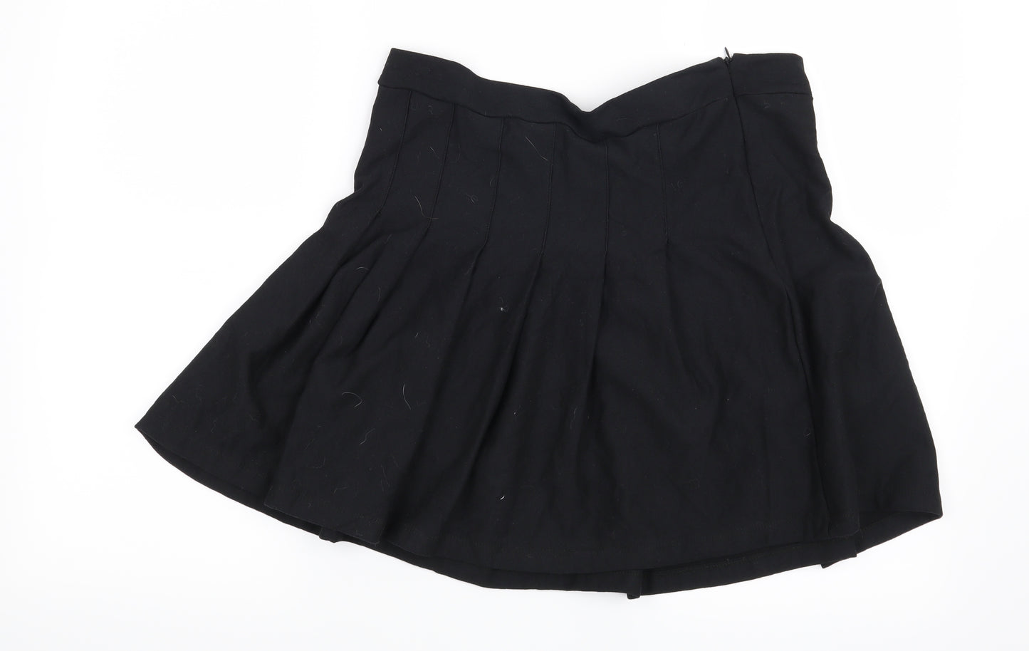 Boohoo Womens Black   Pleated Skirt Size 16