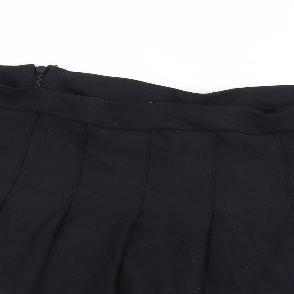 Boohoo Womens Black   Pleated Skirt Size 16