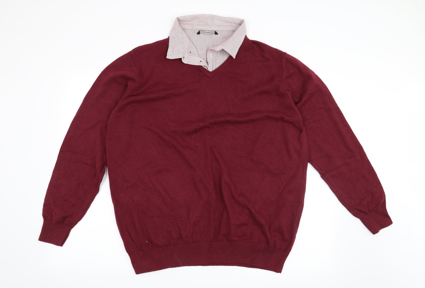 George Mens Red   Pullover Jumper Size 2XL